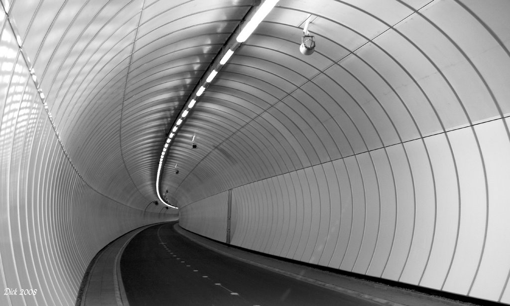 Bicycle Tunnel Heinenoord by Dick Vogel