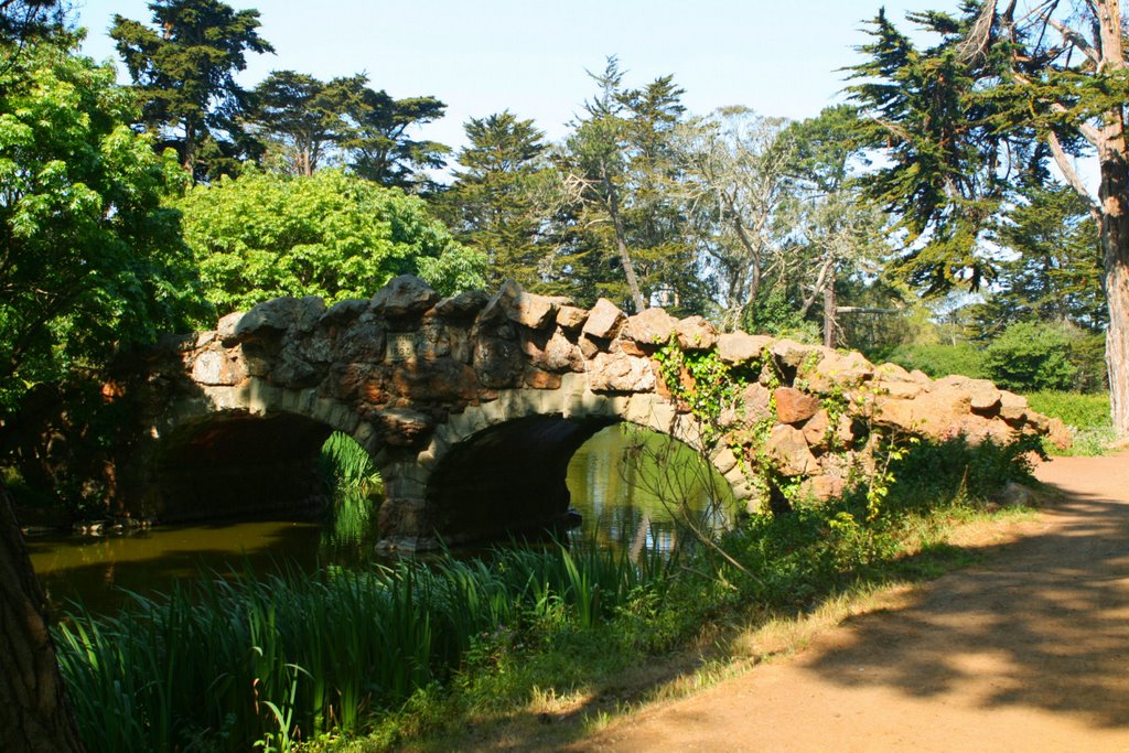 Rustic Bridge at Stow Lake by Rosencruz Sumera