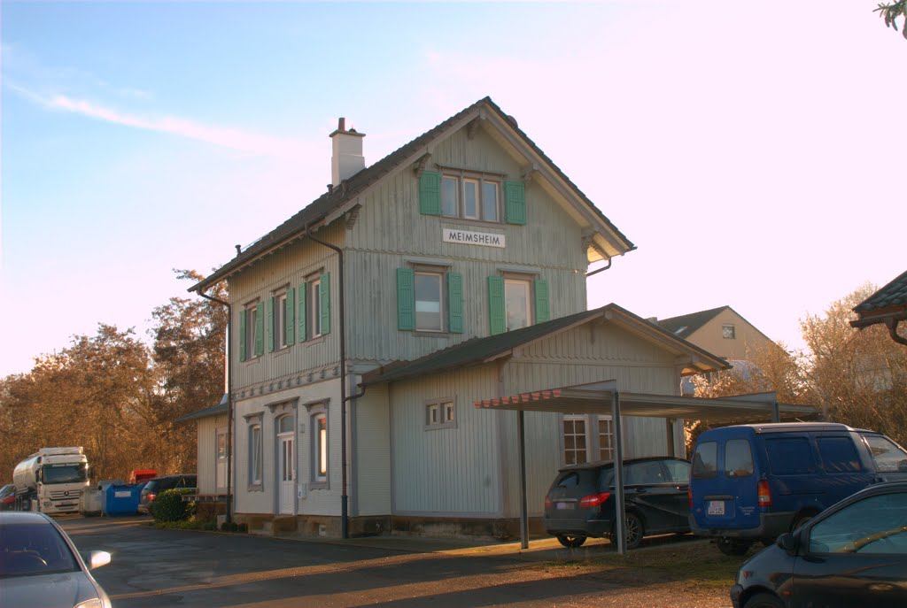 Zabergäubahn: Ehemaliger Bahnhof Meimsheim by U.Mangold