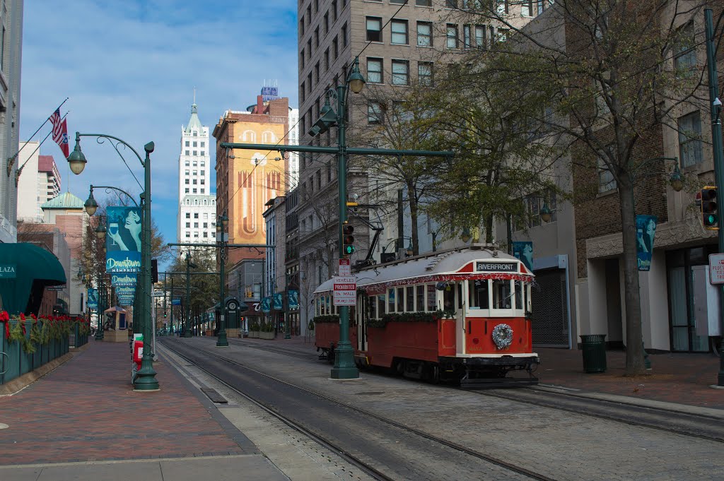 Main Street and Monroe - Memphis, Tennessee by Philip Scott Johnson