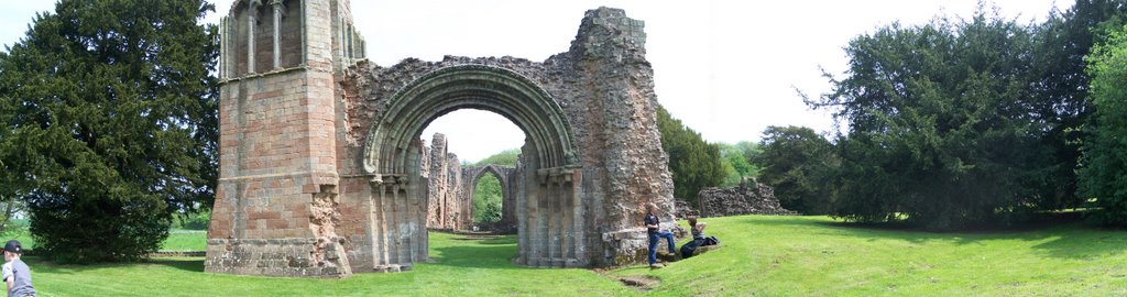 Lilleshall abbey panoramic by Dave J Taylor