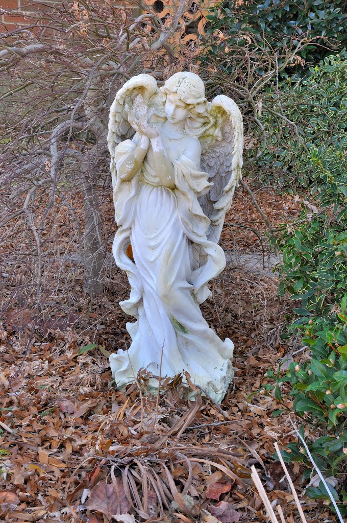 VIRGINIA: HAMPTON: HAMPTON UNIVERSITY: [formerly Holy Family Retreat, the Redemptorists (Roman Catholic)], 1414 North Mallory Street (S.R. 169) angel in the grass by Douglas W. Reynolds, Jr.