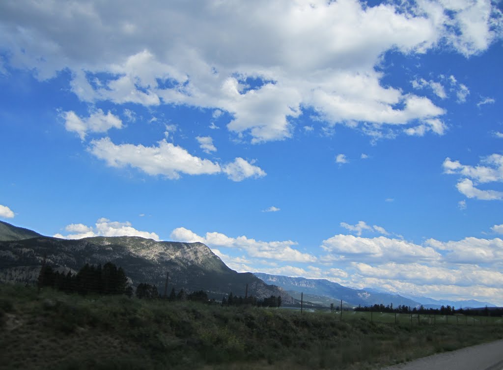 Mountains from Kootenay Highway by Smid