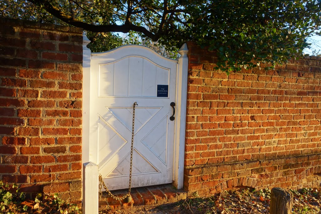 Garden gate to Pavilion II, University of Virginia by neil.gilmour