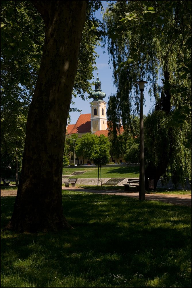 Győr - Karmelita templom by Piroska Klesitz