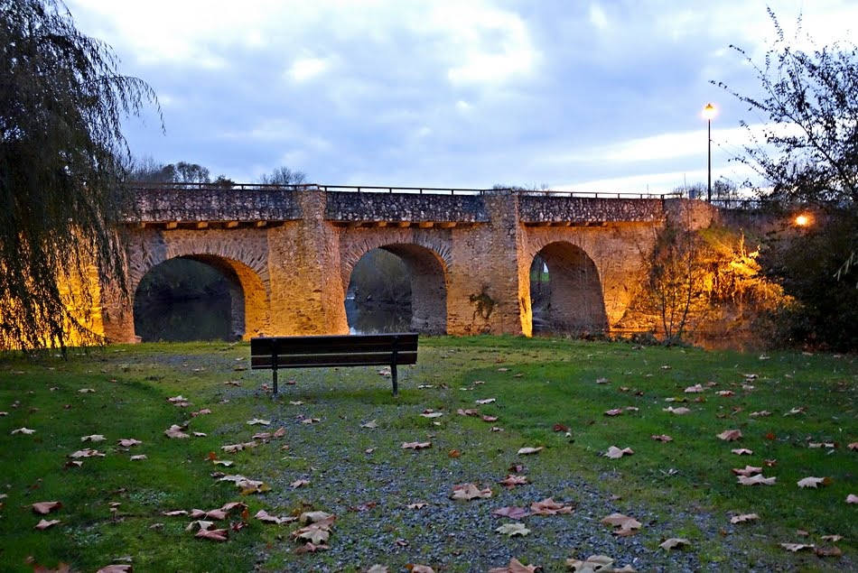 Le Vieux Pont, un soir d'automne by Andecave