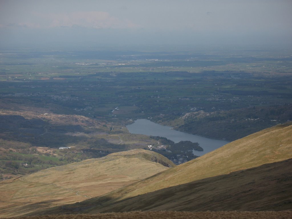 Llanberis Lake from Snowdon by europe08_ncompass