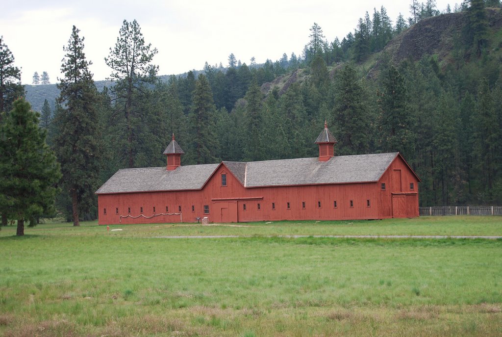 Quartermaster's Stables, Fort Spokane by Jim Nieland