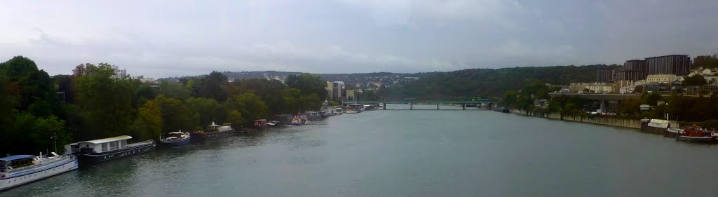 Paris - La Seine - Pont de Saint-Cloud by padrei