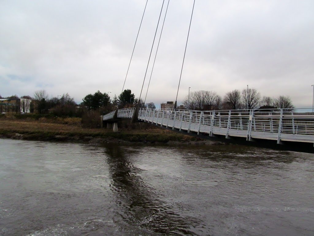 Footbridge across the River Lune. by rustyruth