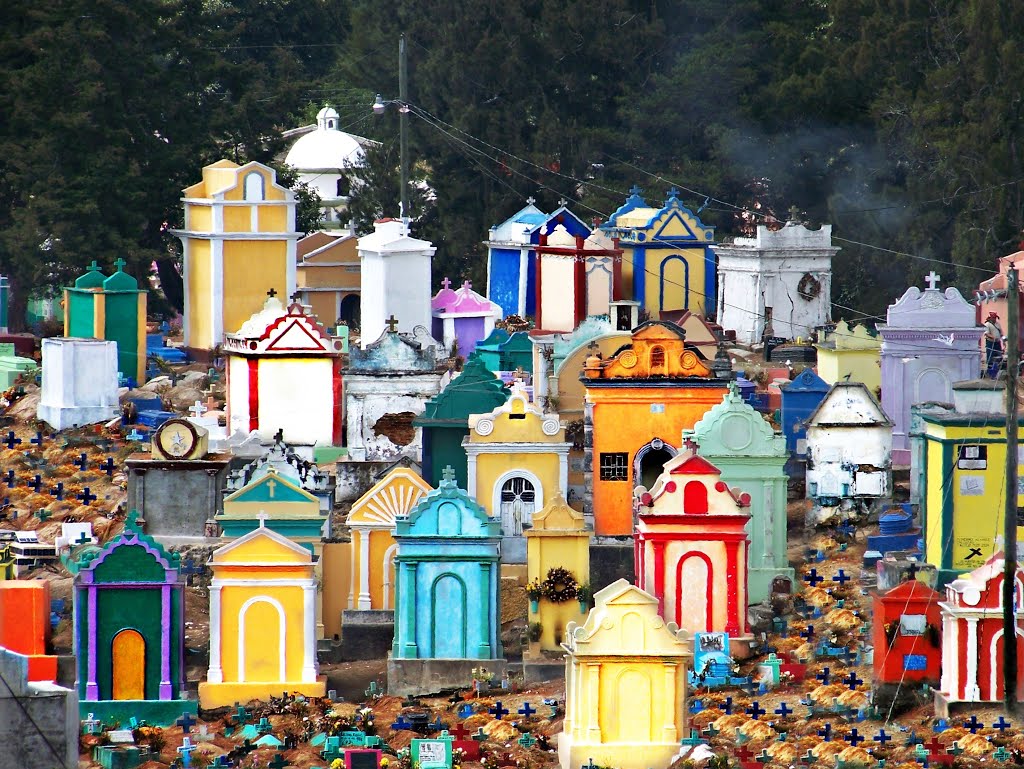 Cemetery in Chichicastenango, Guatemala by Therese Beck