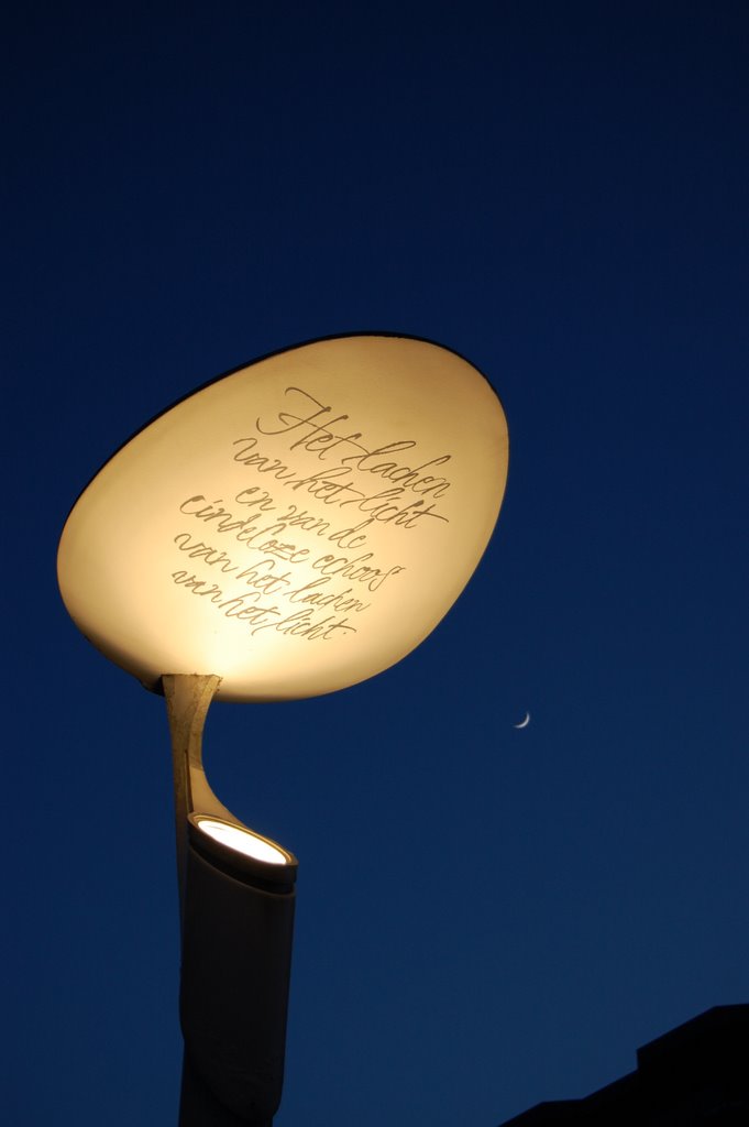 Poetry on the beach lighting by Lecleire Jacques