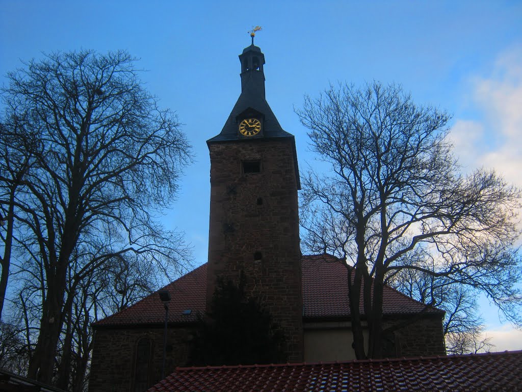 Die Kirche Spiritus Sanctus zu Badra, erbaut 1721 über den Resten einer Vorgängerkirche by waldwind