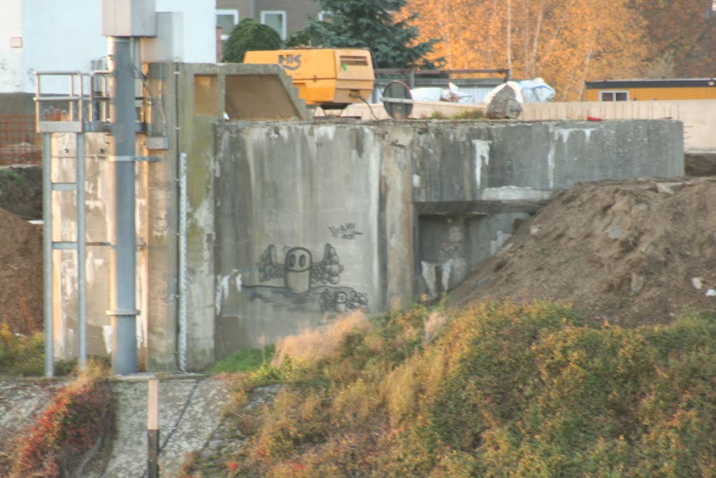 SVV Belgiumantitankbunker on the Dutchborder by Sander van Valen