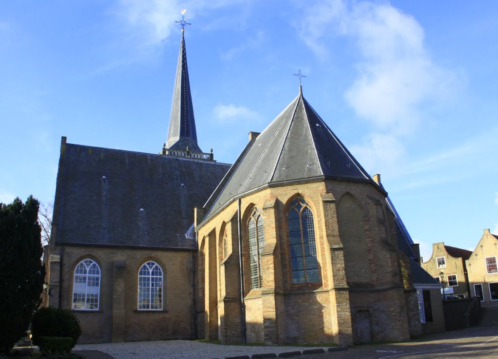 De Nederland Hervormde kerk in Ouderkerk aan den IJssel. by watersnip