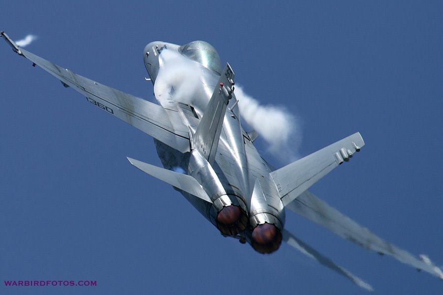 F-18 Hornet "vapor" by warbirdfotos