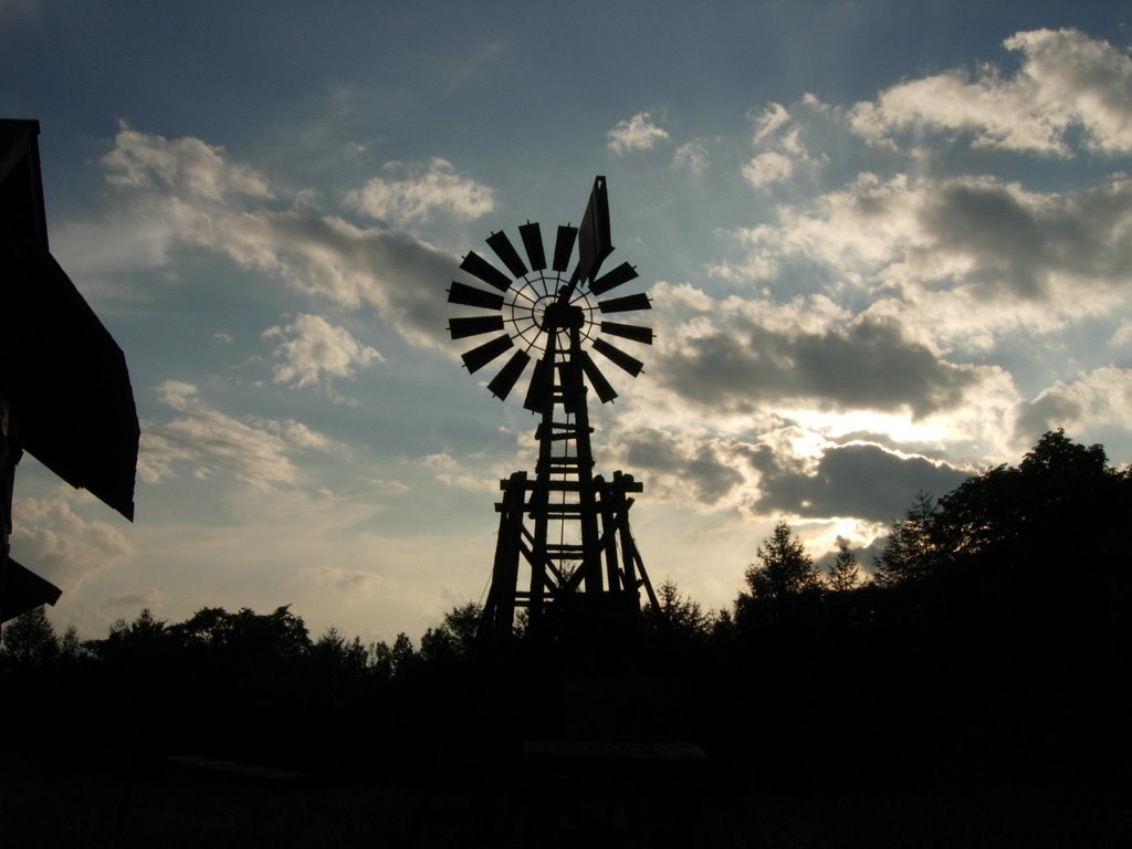 Windmill @"Goro no ie",Rokugo,Furano city　「五郎の家」の風車＠麓郷（北海道富良野市） by butch24h