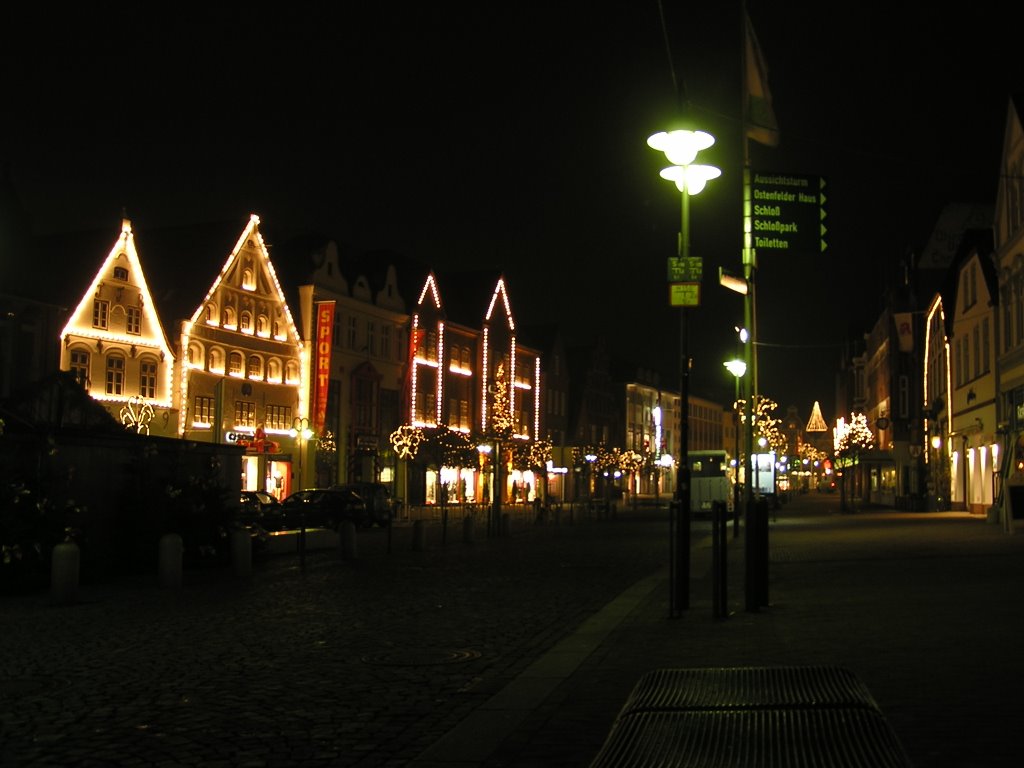 Husum Großstraße at Christmas time by hanstest