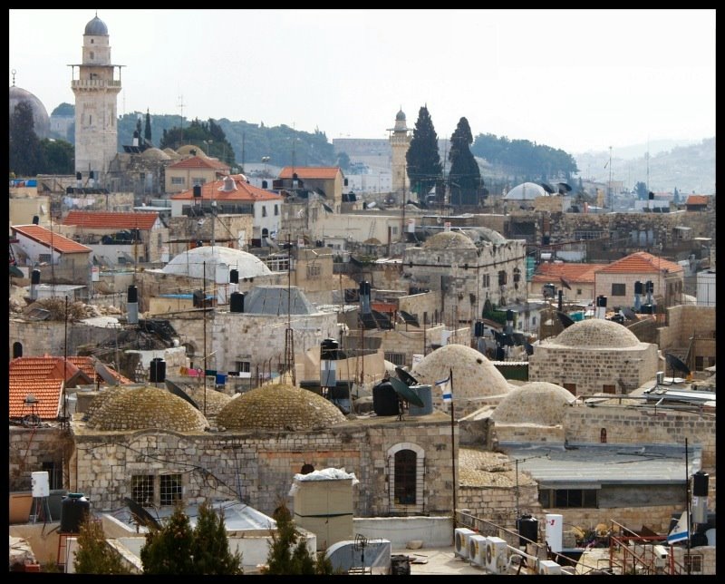 Jerusalem roofs by lena zapassky