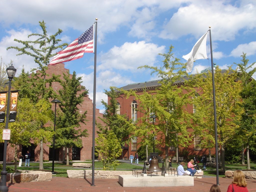 Salem Visitor's Center in front of the Peabody Essex Museum, MA by Enrique Marquez