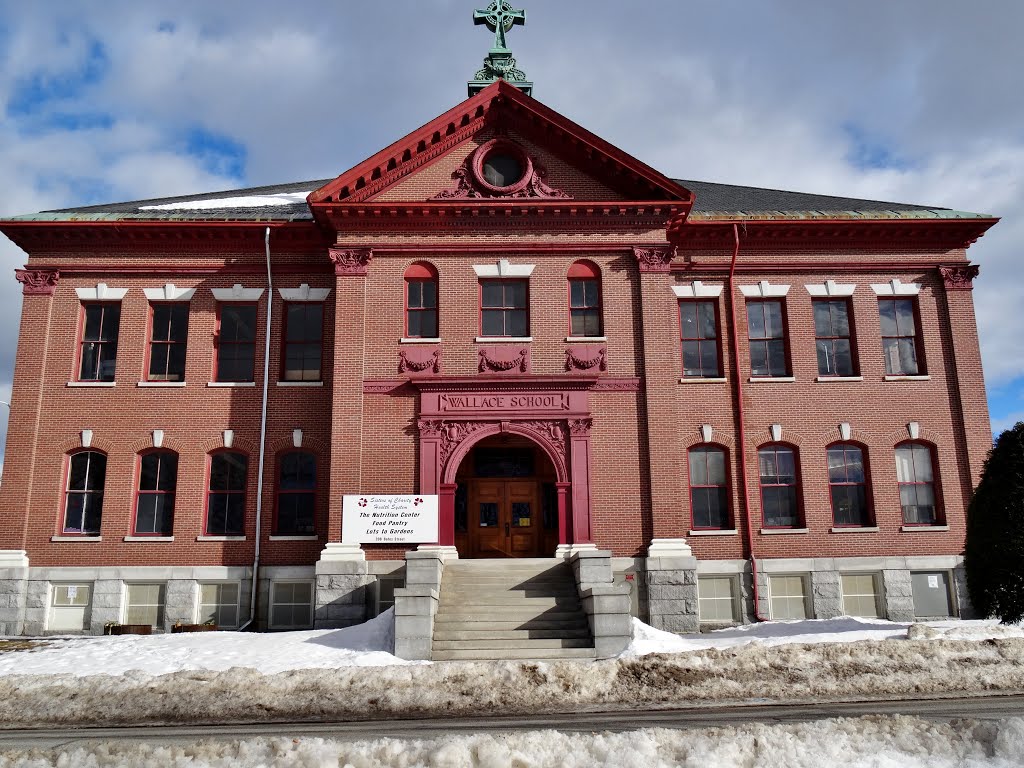 C.1908 Wallace Parochial School; 208 Bates St., Lewiston, Maine by Taoab