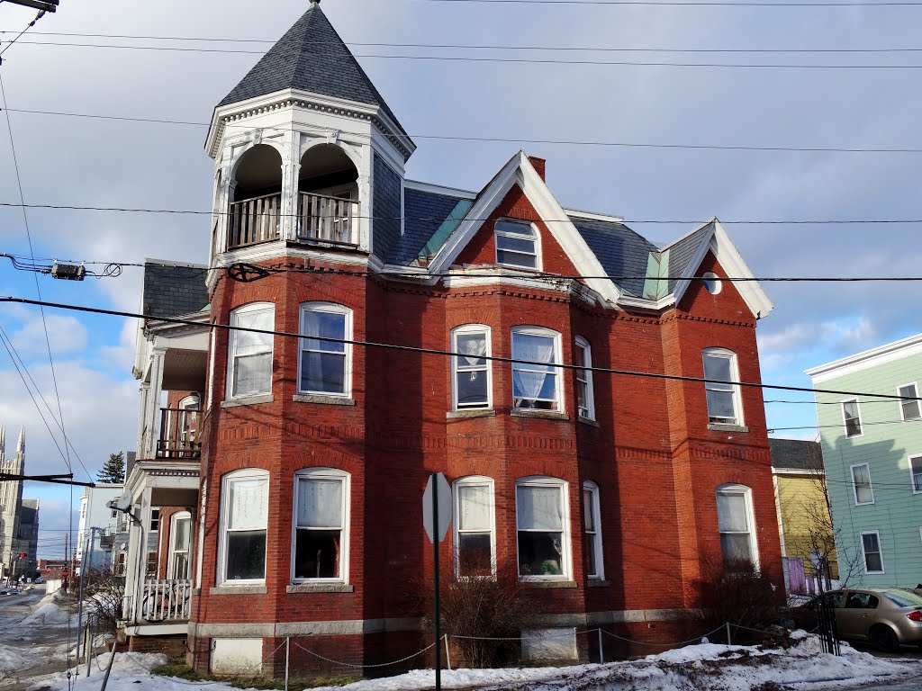 1883 Dr. Louis J. Martel House; 122-123 Bartlett St., Lewiston, Maine by Taoab