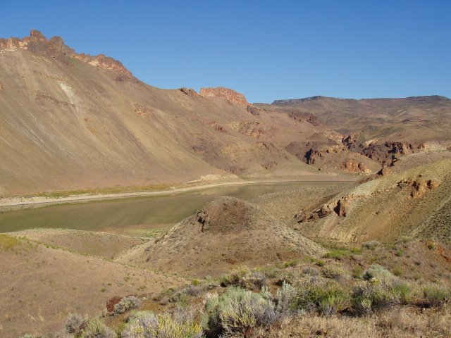 Owyhee Reservior from Leslie Gulch by Ronald Riggs