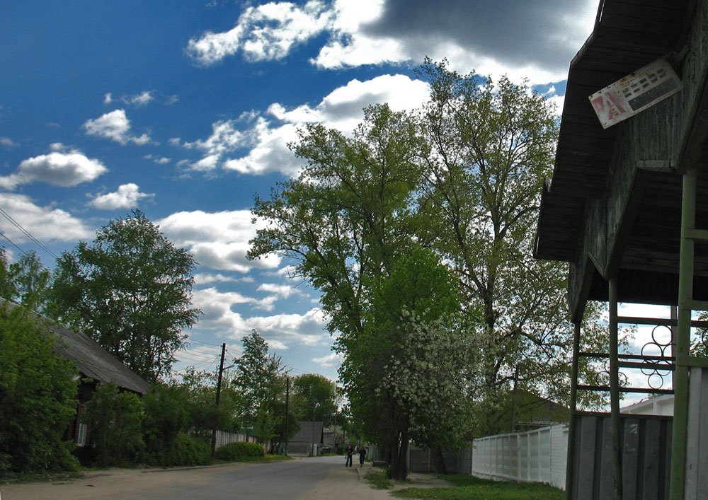 Bus stop at Janaŭskaja (Mičuryna) street in Viciebsk by Andrej Kuźniečyk