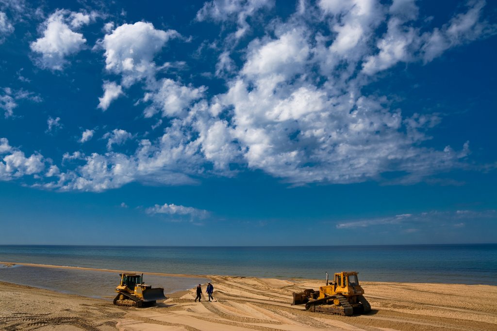 Palanga beach repairs by Julius Pastukas