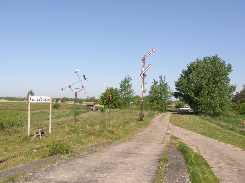 Kunst auf Schienen am alten Bahnhof Bresewitz by Rainer.Patzig