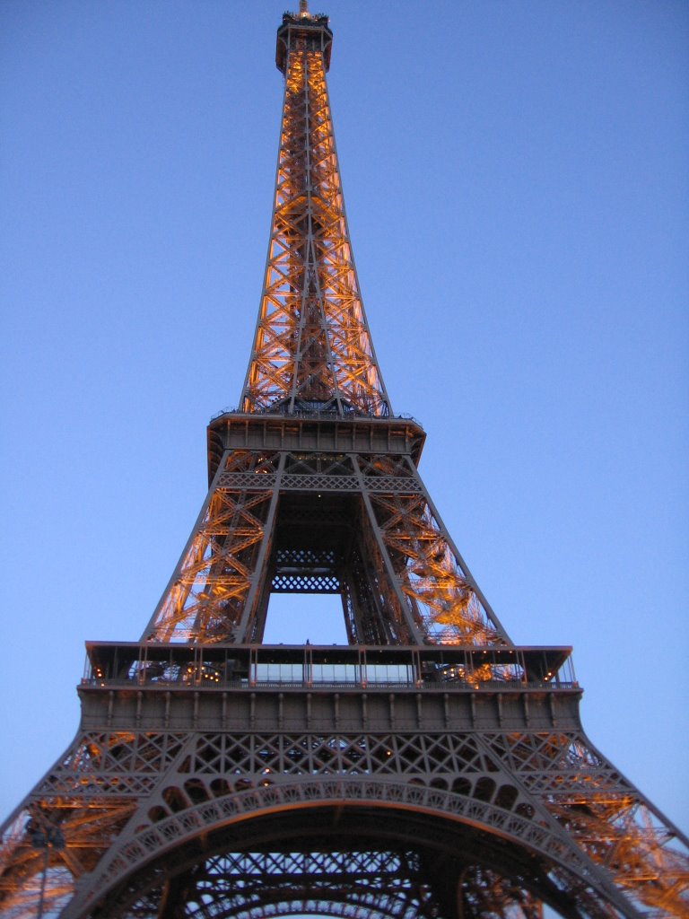 Eiffel Tower in the evening from pont d`Iena by mdrmoncic