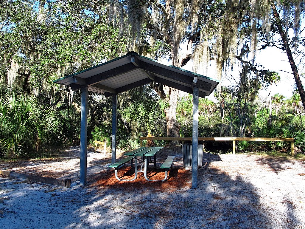 Picnic Table Above Turkey Creek by Tom Choma