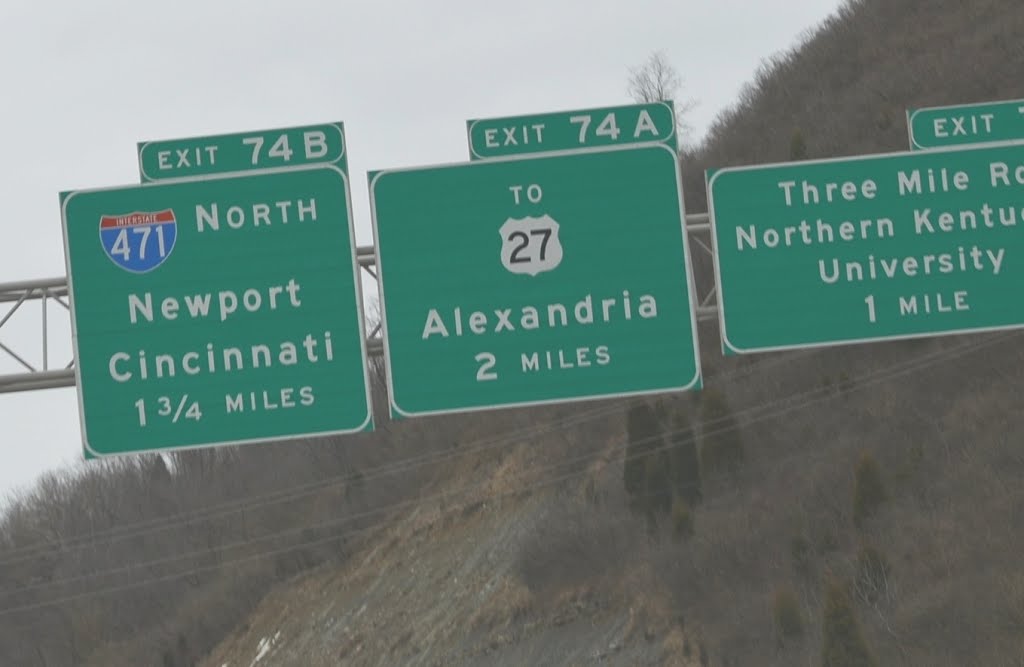 Alexandria Exit 2 Miles Ahead, Interstate 275, Eastbound by Seven Stars