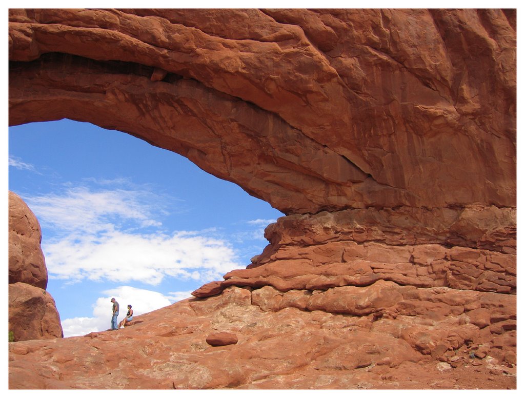 Turret arch in arches national park by Andrzej Semeniuk