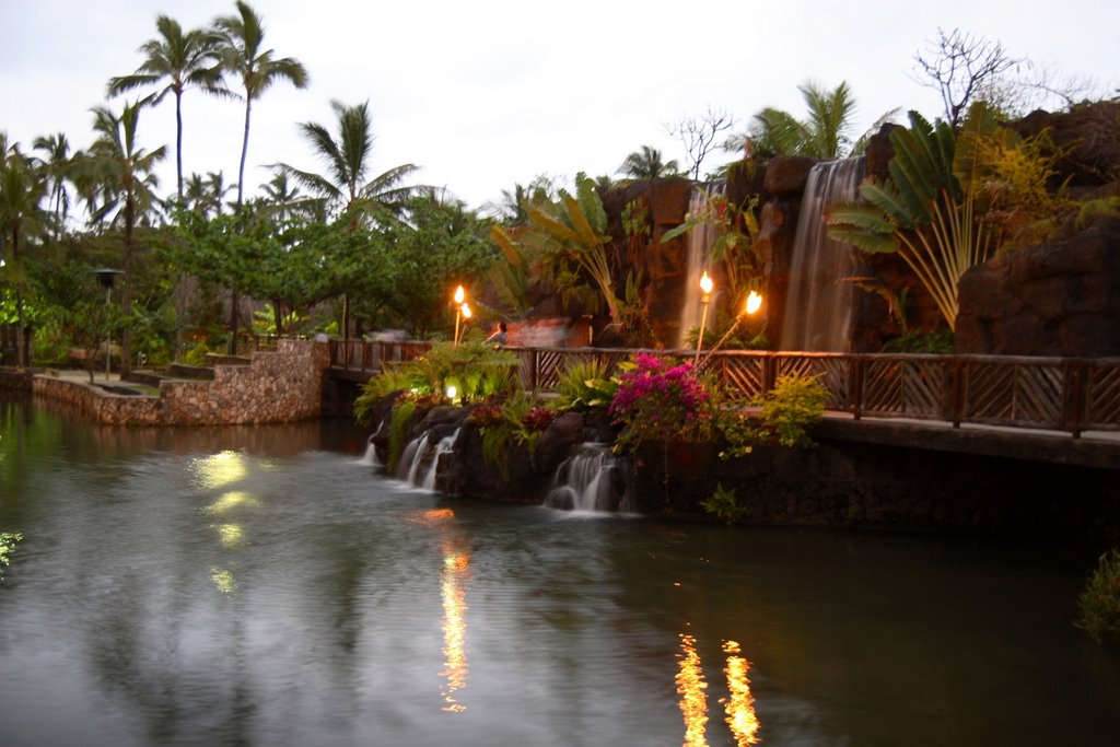 Polynesian Cultural Center - waterfall by peters photography