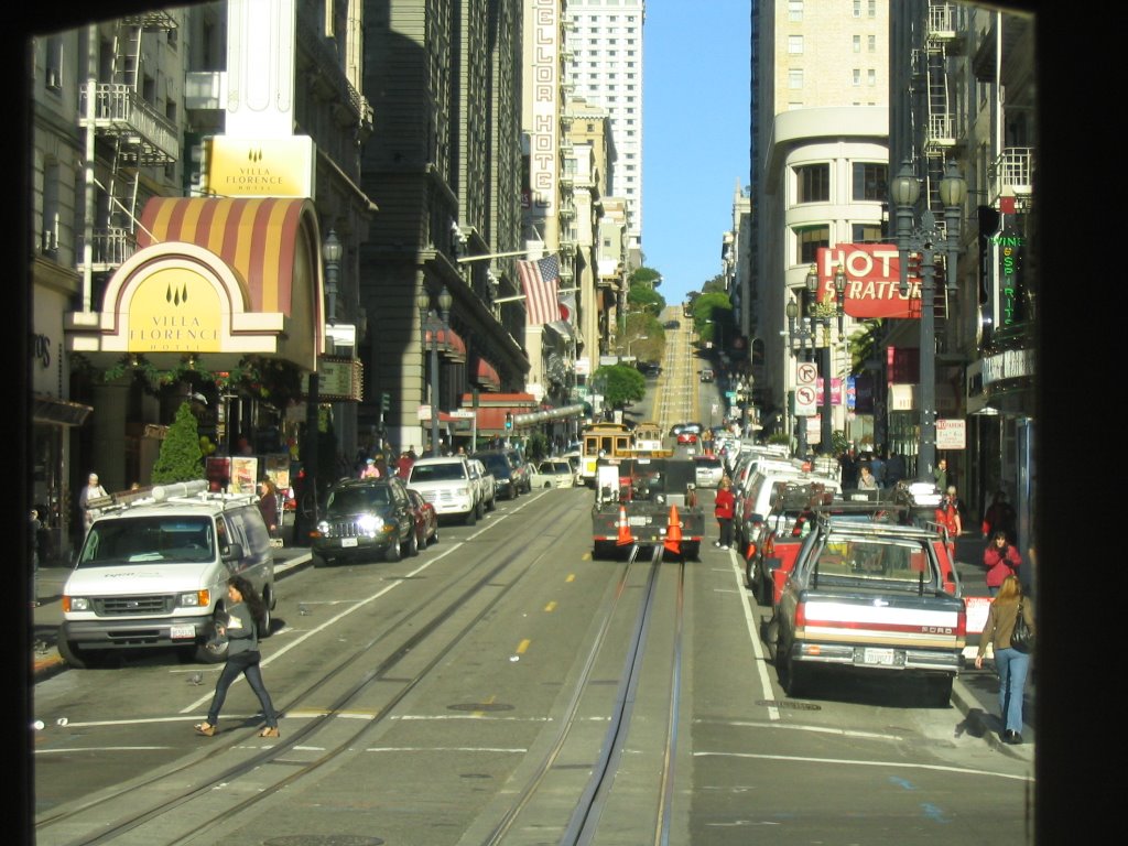 Powell Street, San Francisco. A vew from the cable car by Manoj Nair