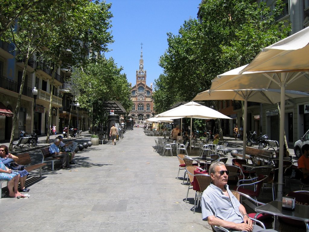 Spain - Barcelona - walking street by Gerald Stafford