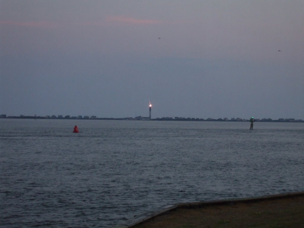 Oak Island Lighthouse from South Port by dustinlr85