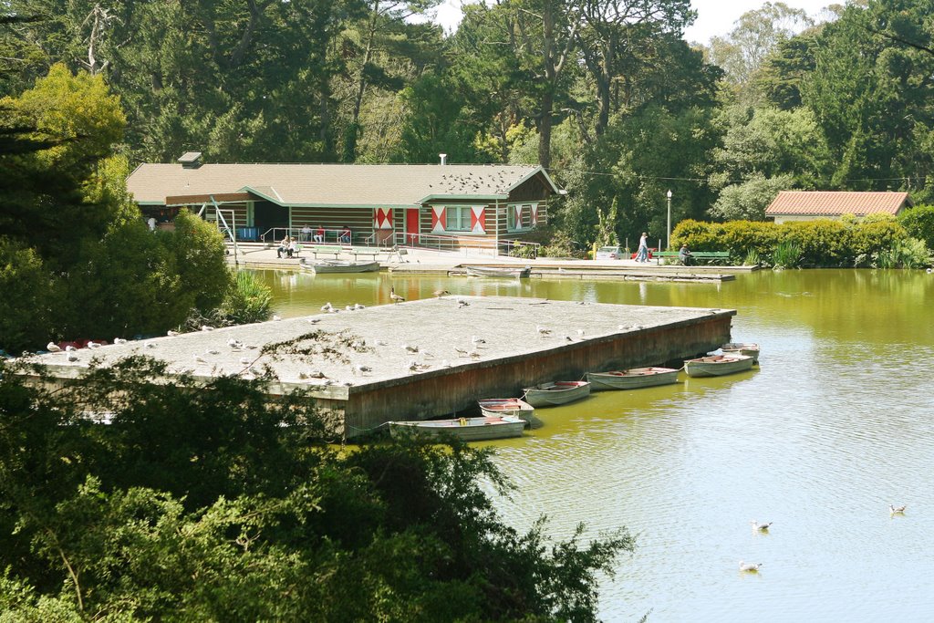 Boat House at Stow Lake by Rosencruz Sumera