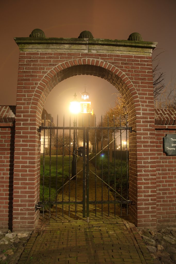 Kleine of Lieve Vrouwkerk by night by Martijn Burgler