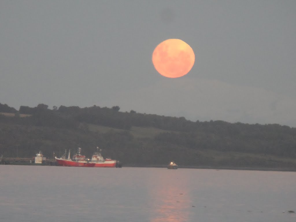 Saliendo la luna desde punta Lapa by ztgo_cl