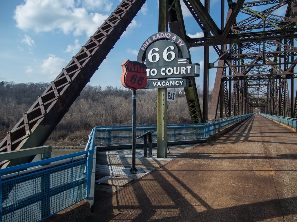 Relic of Route 66 - Old Chain of Rocks Bridge by JustforFun