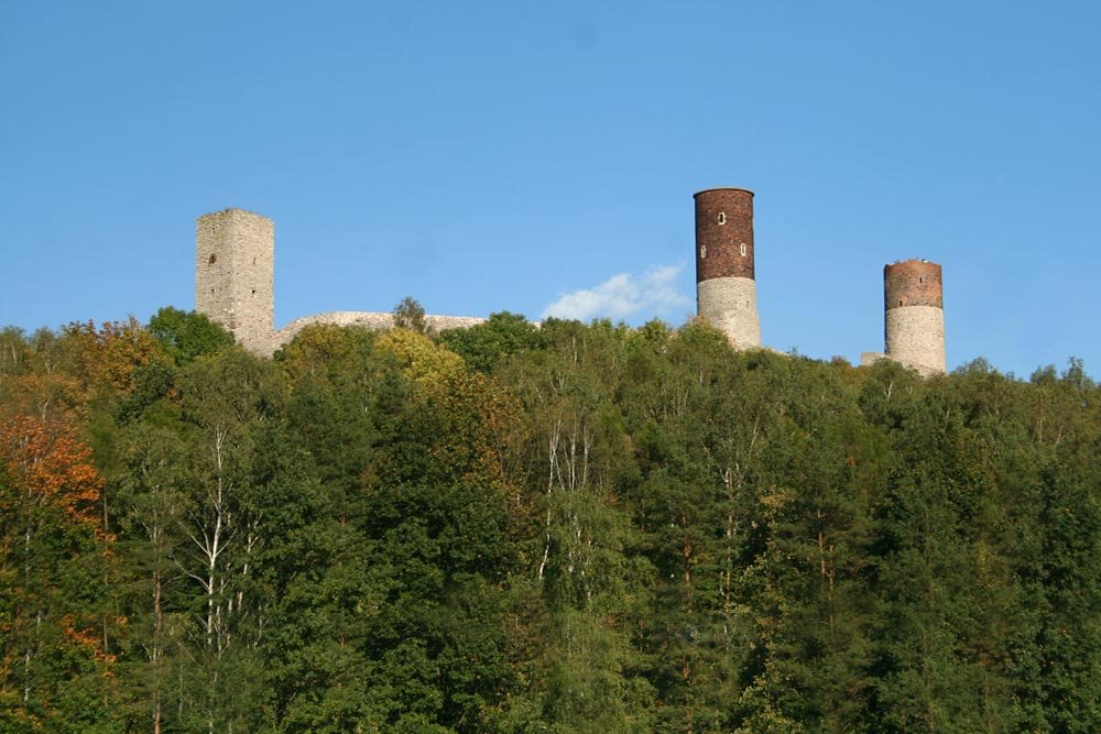 Chęciny - panorama na zamek by Aga Viburno