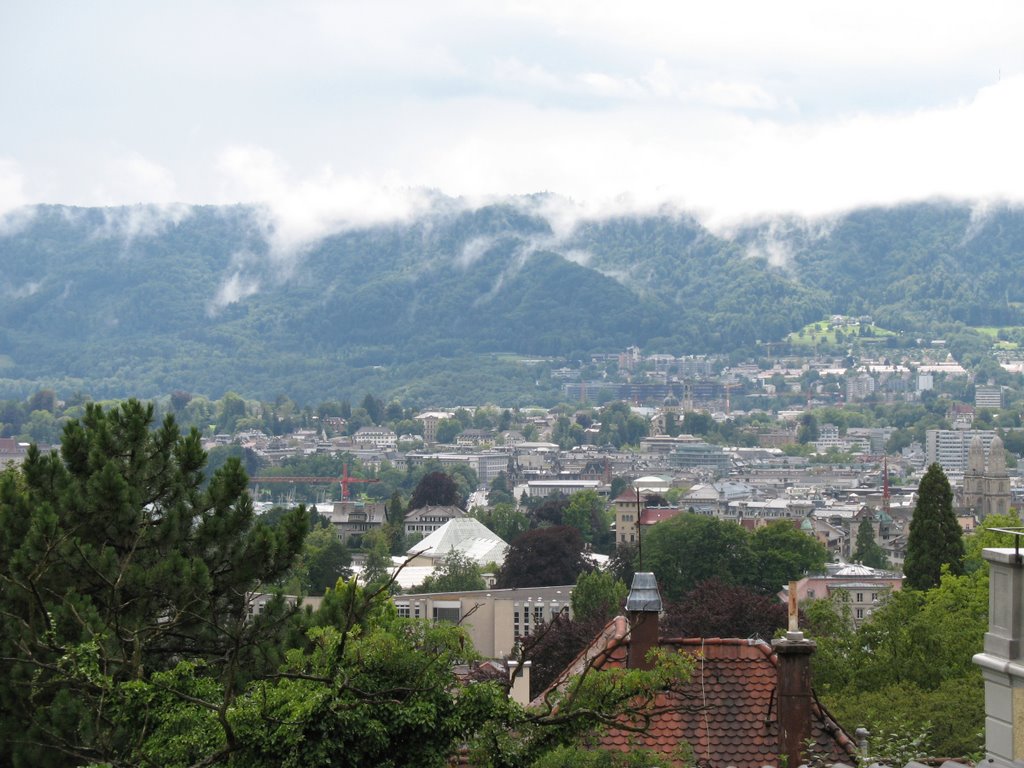 Zurich's Uetli Mountain as seen from the Zueri Mountain (July 2007) by AudioSoul