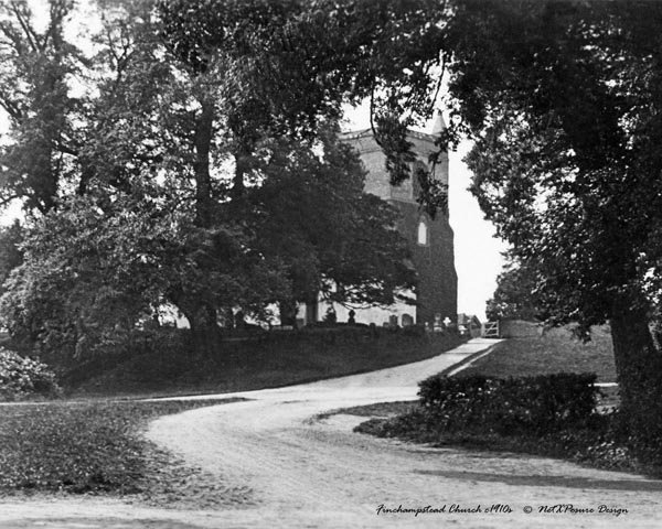 Finchampstead, Church c1910s - Black & White by NetxPosure.net