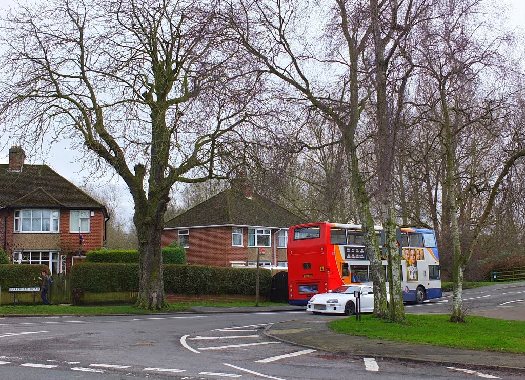 Newbold on Avon village Bus stop. by Bobsky.