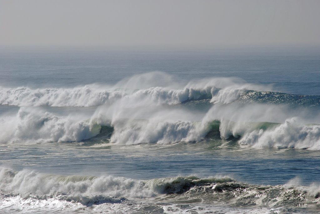 Huge waves Dec. 2007 in Solana Beach by Steve Milaskey