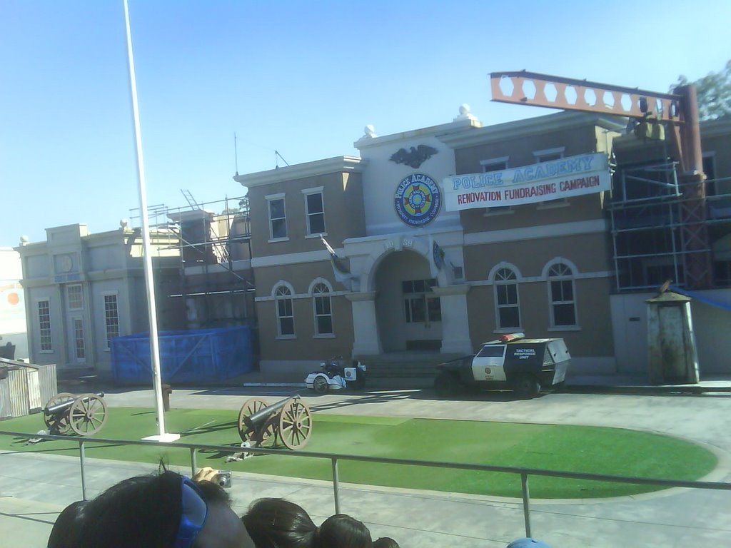 Police Academy stunt show set by Star_Fox