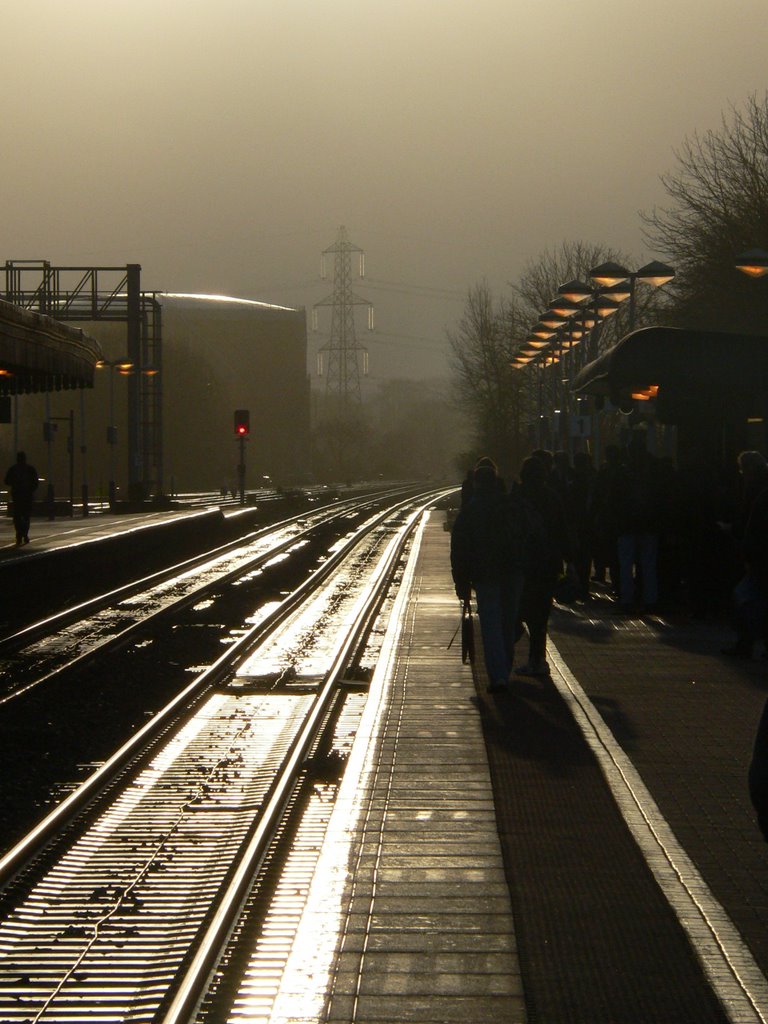 Didcot Station at Dawn - looking East by timadlam