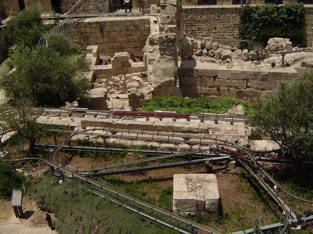 Jerusalem, a trains' exhibition Tower of David 4, Israel by Kobi Zilberstein